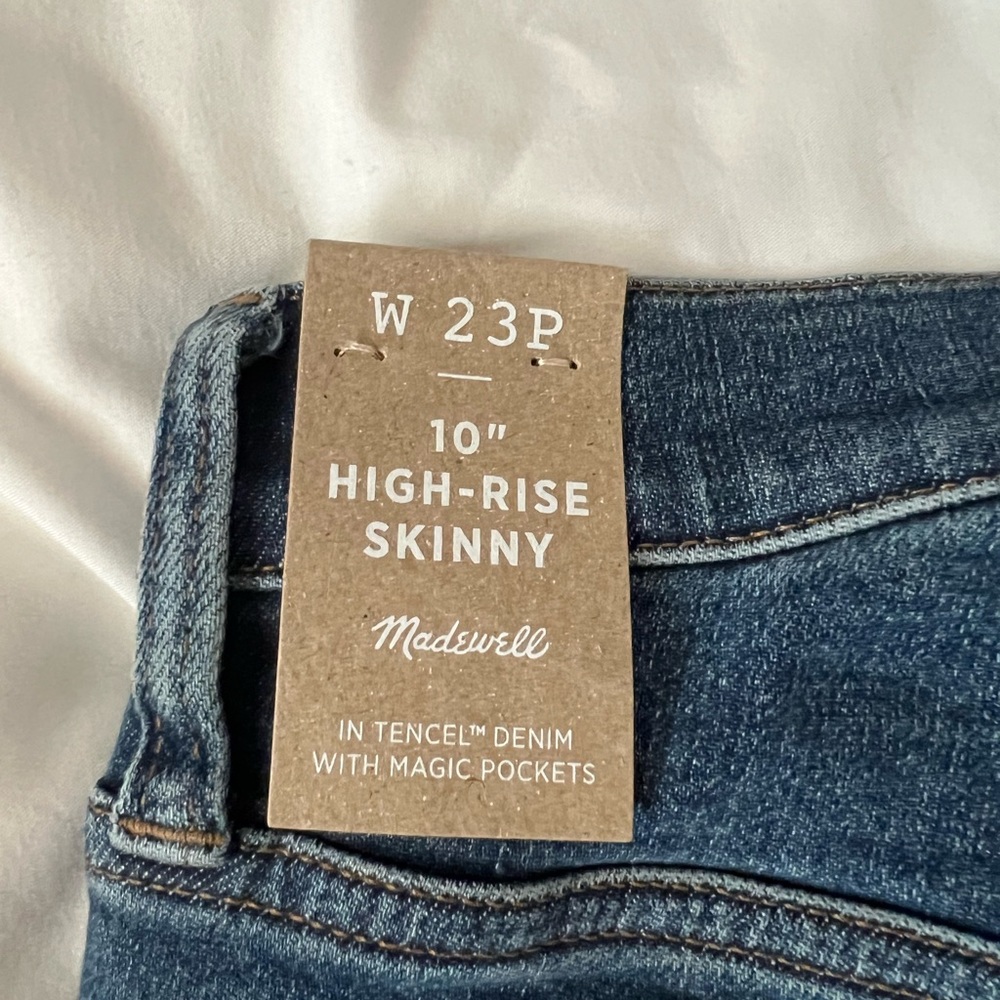 NWT Size 23 PETITE Madewell Women's High-Rise Skinny Jeans